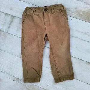 H&M Baby Boys Cargo Khaki Pants Bottoms Size 6-9 Months Tan